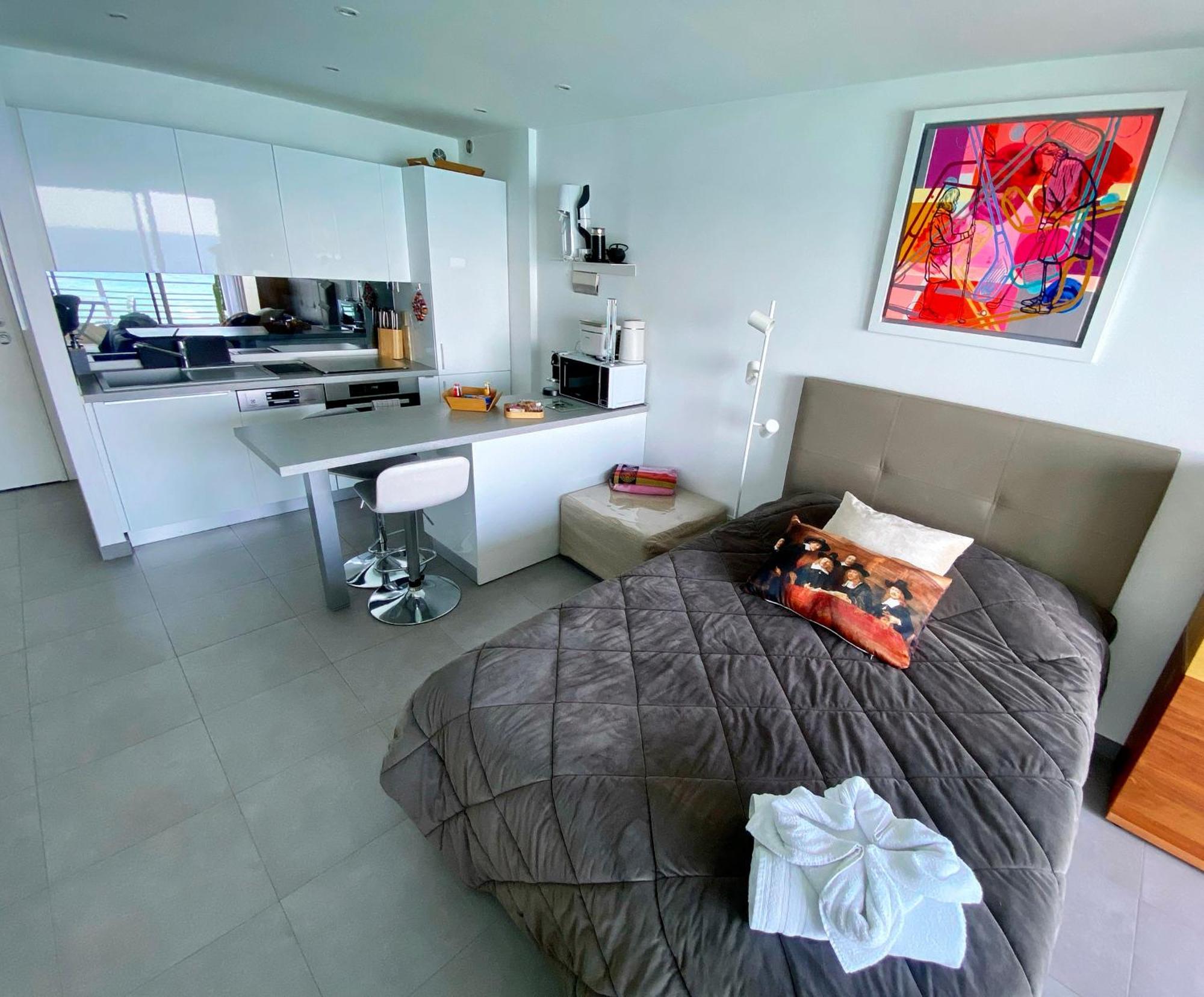 Apartamento Sea View Studio, Huge Terrace On The 4Th Floor Menton Exterior foto