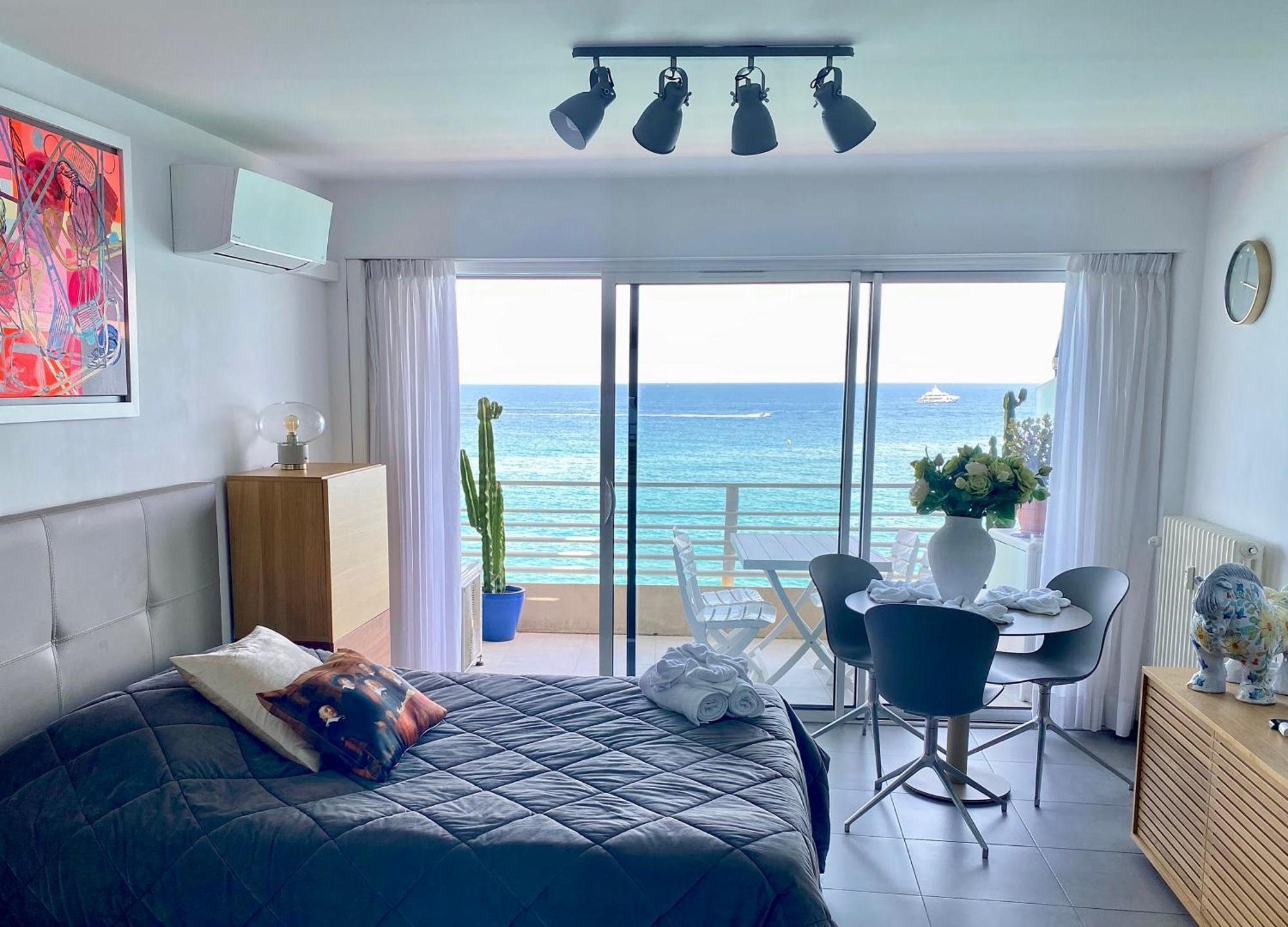 Apartamento Sea View Studio, Huge Terrace On The 4Th Floor Menton Exterior foto